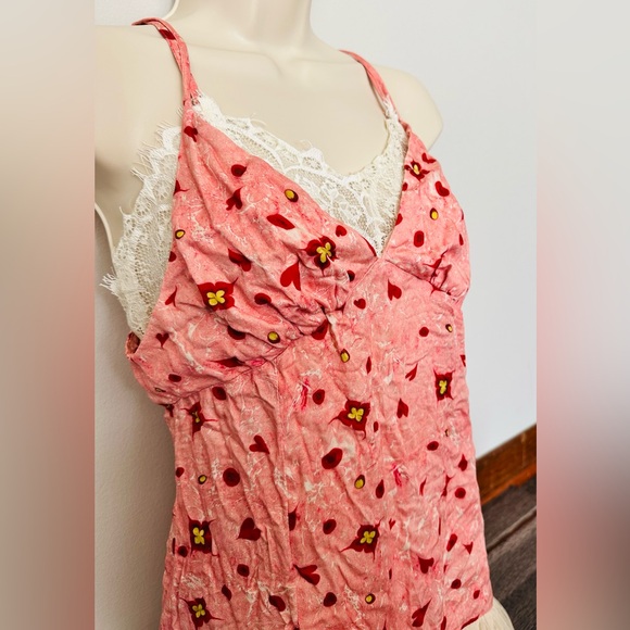 Gullhatun Aydin by Anthropologie Sweetheart Baby Doll Mini Dress Chemise Lace S - Picture 5 of 9